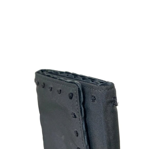 Auth PRADA - M613 Black Nylon Leather Trifold Wallet - Picture 8 of 9